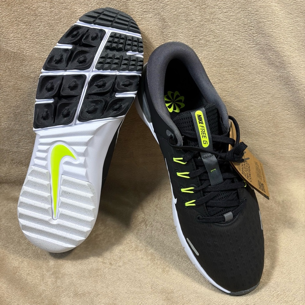 Nike Free Golf NN Golf Shoes‎ Black Iron Grey White FN0332-001 Men's Size 11.5 - Picture 3 of 9